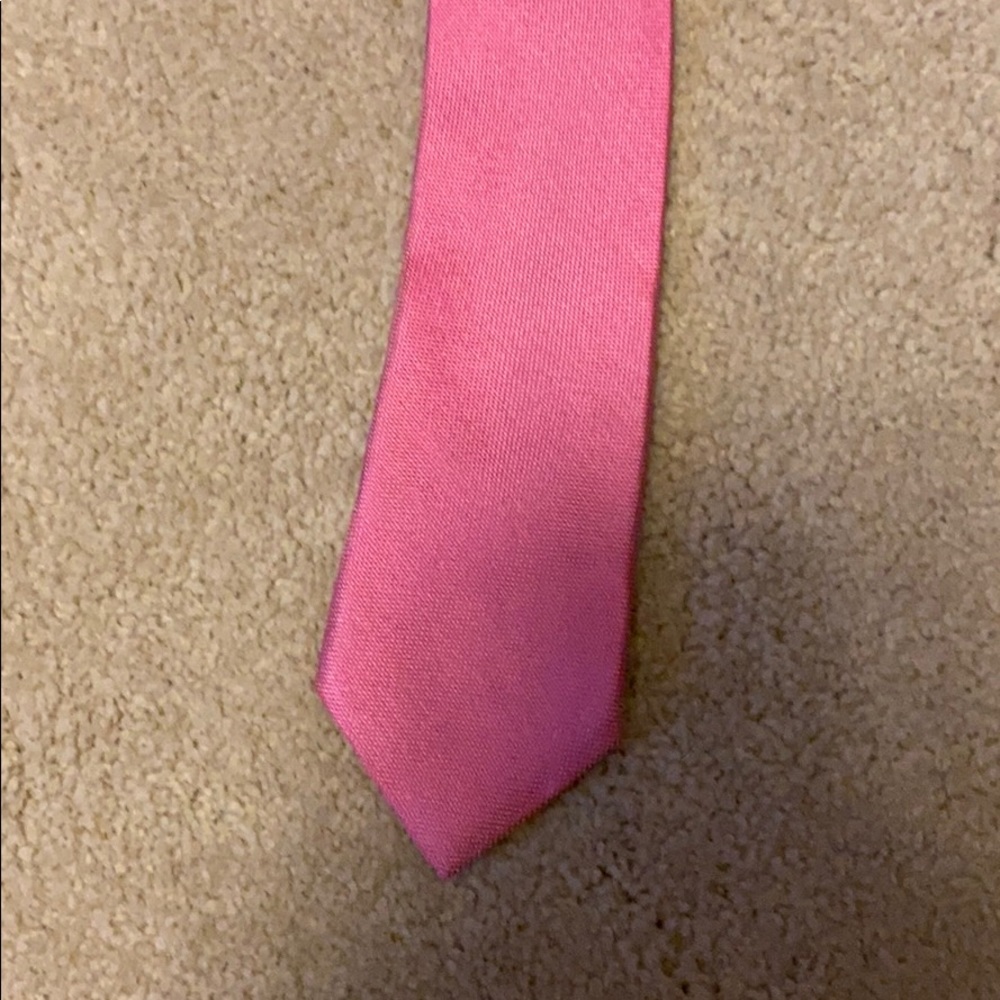 Kids Pink silk tie